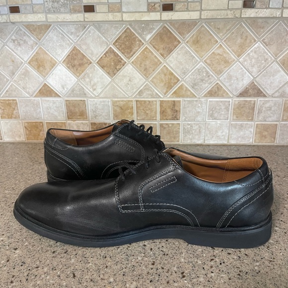 Clark’s Malwood Men’s Leather Lace Up Shoes in Black Size 12 M - Picture 6 of 12